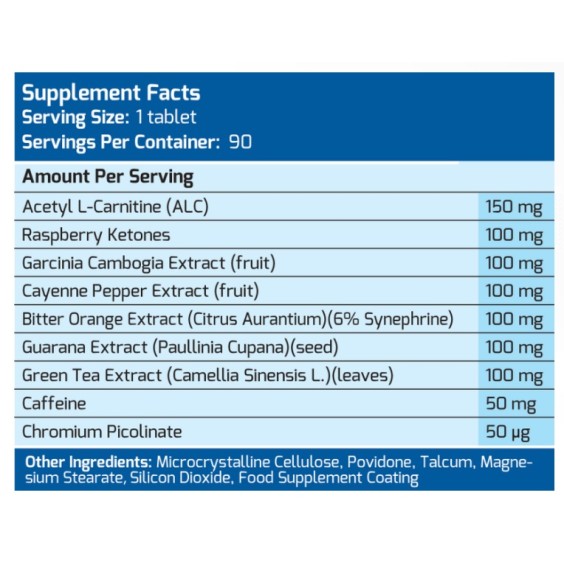 MLO Super Fat Burner 90 капсули / 90 дози на супер цена Фет бърнъри