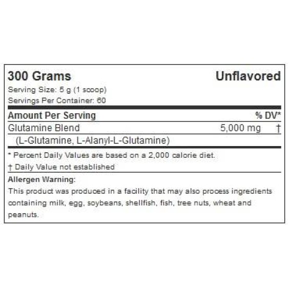 Musclepharm Glutamine 300 грама / 60 дози на изгодни цени Musclepharm Glutamine 300 грама / 60 дози на супер цена Глутамин