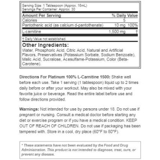 Muscletech Platinum 100% L-Carnitine 1500 / 550 мл на супер цена Л Карнитин