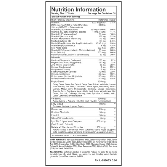 Mutant Multi Vitamin Supplement / 60 таблетки на изгодни цени Mutant Multi Vitamin Supplement / 60 таблетки на супер цена Мултивитамини