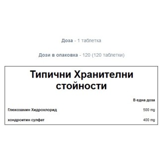 MyProtein Glucosamine HCL & Chondroitin 120 таблетки на супер цена Комплексни форми за стави