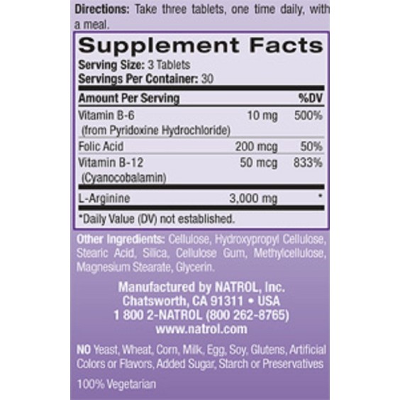 Natrol L-Arginine 3000 мг / 90 таблетки на изгодни цени Natrol L-Arginine 3000 мг / 90 таблетки на супер цена Аминокиселини