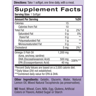 Natrol DHA 500 мг Super Strength 30 гел капсули на супер цена Здраве и тонус