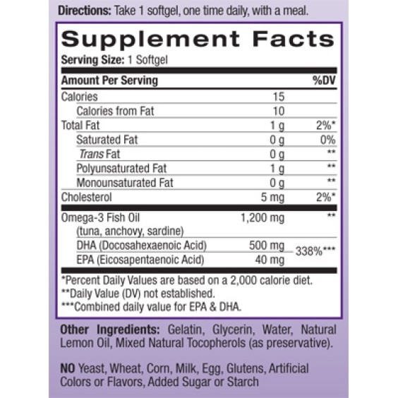 Natrol DHA 500 мг Super Strength 30 гел капсули на супер цена Здраве и тонус