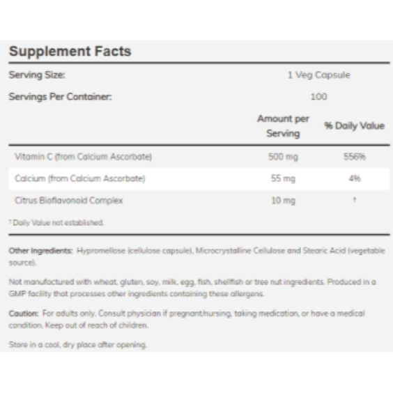 NOW VITAMIN C-500 ASCORBATE - 250VCaps. на изгодни цени NOW VITAMIN C-500 ASCORBATE - 250VCaps. на супер цена Витамин C