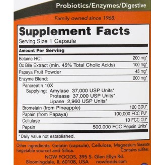 NOW Super Enzymes 90 капсули на супер цена Храносмилателни ензими