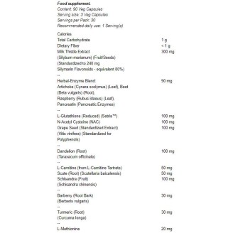 NOW Liver Refresh / 90 капсули на супер цена Хранителни добавки за черен дроб