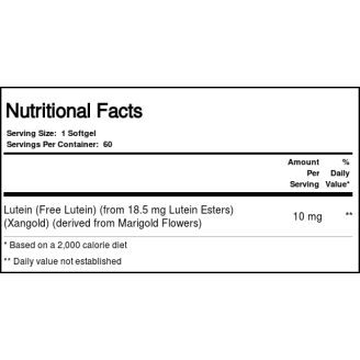 NOW Lutein Esters 10mg. / 60 Softgels на супер цена Антиоксиданти