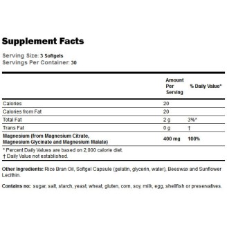 NOW Magnesium Citrate 134 мг / 90 гел капсули на супер цена Калций, Магнезий, Цинк