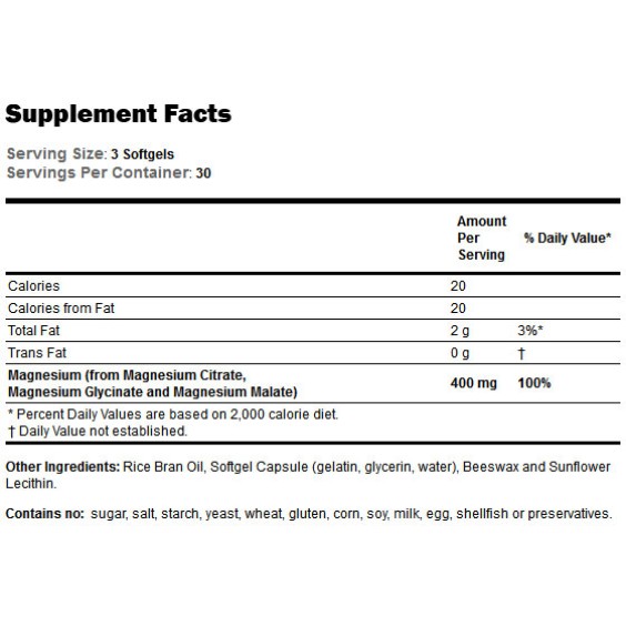 NOW Magnesium Citrate 134 мг / 90 гел капсули на супер цена Калций, Магнезий, Цинк