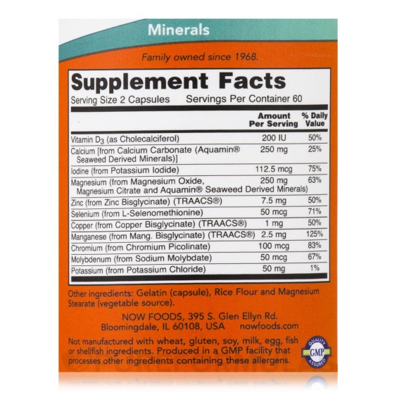 NOW Full Spectrum Minerals / 120 Caps. на изгодни цени NOW Full Spectrum Minerals / 120 Caps. на супер цена Минерали