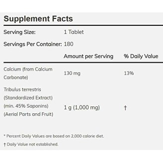 NOW Tribulus Terrestris 1000 mg. / 180 Tabs. на супер цена Трибулус Терестрис / Бабини зъби