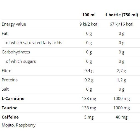 Nutrend Carnitine Drink with caffeine / 750 мл на изгодни цени Nutrend Carnitine Drink with caffeine / 750 мл на супер цена Л Карнитин
