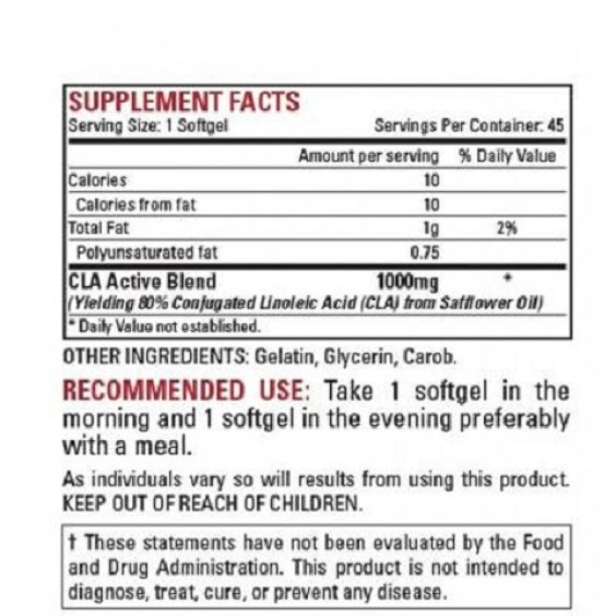 Nutrex Lipo-6 CLA 45 гел капсули на супер цена CLA