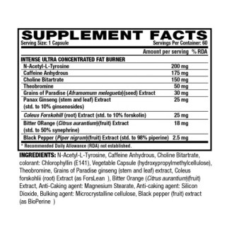 Nutrex Lipo 6 Black Intense - 60 caps на супер цена Фет бърнъри
