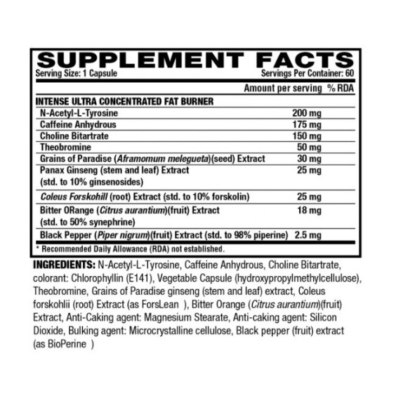 Nutrex Lipo 6 Black Intense - 60 caps на изгодни цени Nutrex Lipo 6 Black Intense - 60 caps на супер цена Фет бърнъри