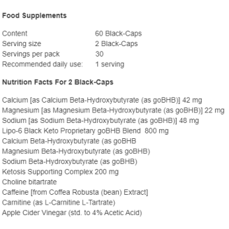 Nutrex Lipo 6 Black Keto 60 капсули на супер цена Фет бърнъри