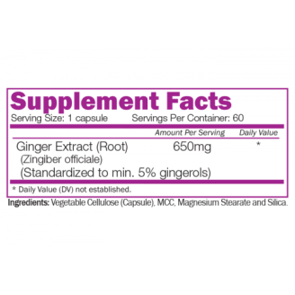 Naturalico GINGER ROOT EXTRACT 60 капсули на супер цена Антиоксиданти