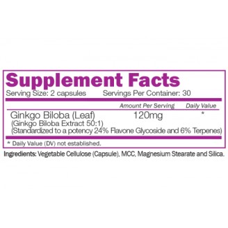 Naturalico Ginkgo Biloba Extract / 60 капсули на супер цена Здраве и тонус