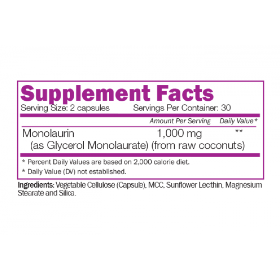 NATURALICO Monolaurin 60 капсули на изгодни цени NATURALICO Monolaurin 60 капсули на супер цена Имуностимулатори