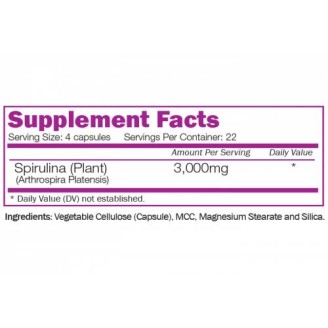 Naturalico Organic Spirulina 90 капсули на супер цена Добавки на растителна и билкова основа