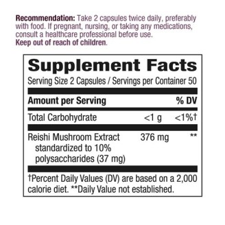 Natures Way Reishi Mushroom/ Рейши 188 mg х 100 капсули на супер цена Адаптогени, Ашваганда