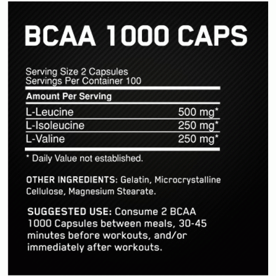 Optimum Nutrition BCAA Mega-Size 1000 мг / 400 капсули на изгодни цени Optimum Nutrition BCAA Mega-Size 1000 мг / 400 капсули на супер цена BCAA