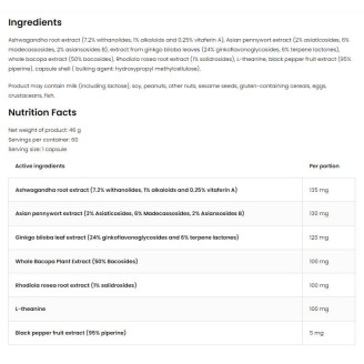 OstroVit Adapto Aid | Adaptogen Formula 60 капсули на супер цена Адаптогени, Ашваганда