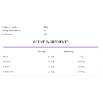 OstroVit BCAA Instant Powder 400 гр / 40 дози на супер цена BCAA