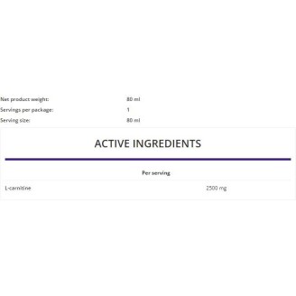 OstroVit L-Carnitine Shot 80 мл / 1 Доза на супер цена Л Карнитин