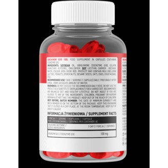 OstroVit CoQ10 / Ubichinon 100 мг / 30 Гел капсули / 30 Дози на супер цена Коензим Q10