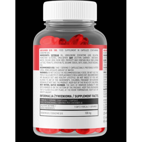 OstroVit CoQ10 / Ubichinon 100 мг / 30 Гел капсули / 30 Дози на супер цена Коензим Q10