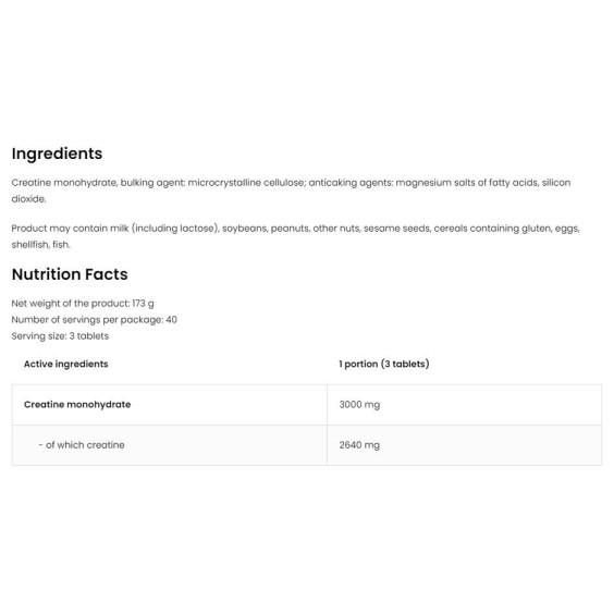 OstroVit Creatine Monohydrate Tabs 3000 / 120 таблетки на изгодни цени OstroVit Creatine Monohydrate Tabs 3000 / 120 таблетки на супер цена Креатин