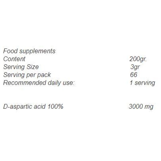 OstroVit D-Aspartic Acid / DAA Powder 200 гр на изгодни цени OstroVit D-Aspartic Acid / DAA Powder 200 гр на супер цена D Aspartic Acid