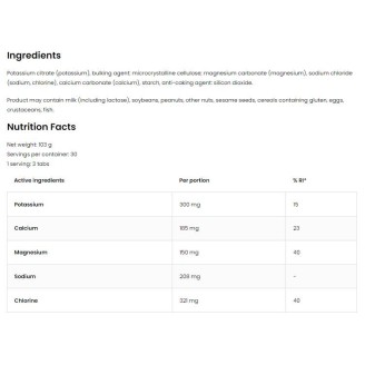 OstroVit Electrolyte Tabs | Electrolytes Formula 90 таблетки на супер цена Минерали