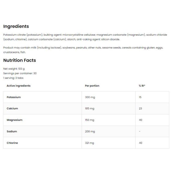 OstroVit Electrolyte Tabs | Electrolytes Formula 90 таблетки на супер цена Минерали