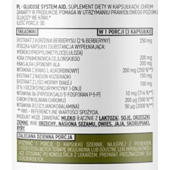 OstroVit PHARMA Glucose System Aid / 90 капсули на изгодни цени OstroVit PHARMA Glucose System Aid / 90 капсули на супер цена Здраве и тонус