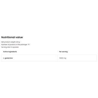 OstroVit Glutamine 1250 / 300 капсули на супер цена Глутамин 