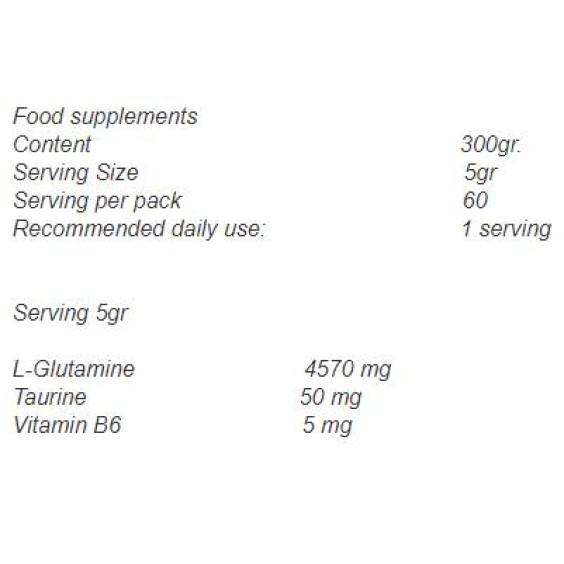 OstroVit Glutamine Powder 300 гр / 60 дози на супер цена Глутамин 