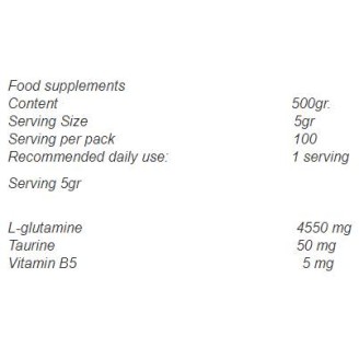 OstroVit Glutamine Powder 500 гр / 100 дози на супер цена Глутамин 