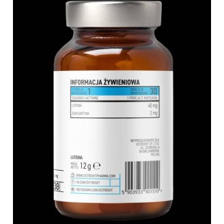 OstroVit  Lutein 40 mg / with Zeaxanthin / 30 Softgels на супер цена Антиоксиданти