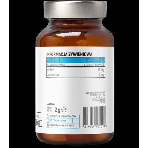 OstroVit Lutein 40 mg / with Zeaxanthin / 30 Softgels на изгодни цени OstroVit Lutein 40 mg / with Zeaxanthin / 30 Softgels на супер цена Антиоксиданти