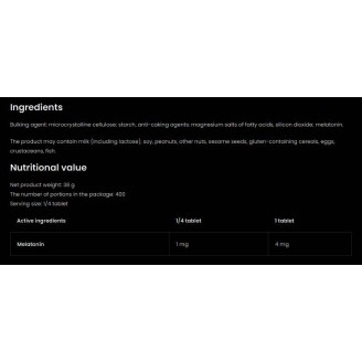 OstroVit Melatonin 4k | Keep Sleep 4 мг / 100 таблетки на супер цена Хранителни добавки за сън