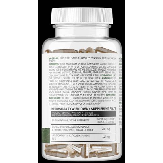 OstroVit Reishi 600 мг | Vege 60 капсули на изгодни цени OstroVit Reishi 600 мг | Vege 60 капсули на супер цена Адаптогени, Ашваганда
