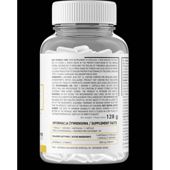 OstroVit Vitamin C 1000 мг / 120 капсули на изгодни цени OstroVit Vitamin C 1000 мг / 120 капсули на супер цена Витамин C