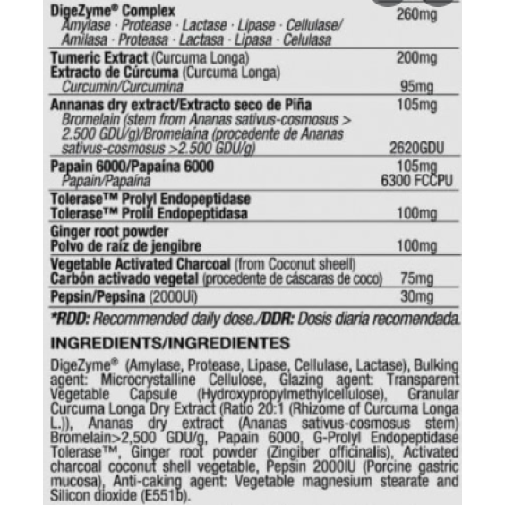 Quamtrax Digestive Enzymes - 60 caps на супер цена Храносмилателни ензими
