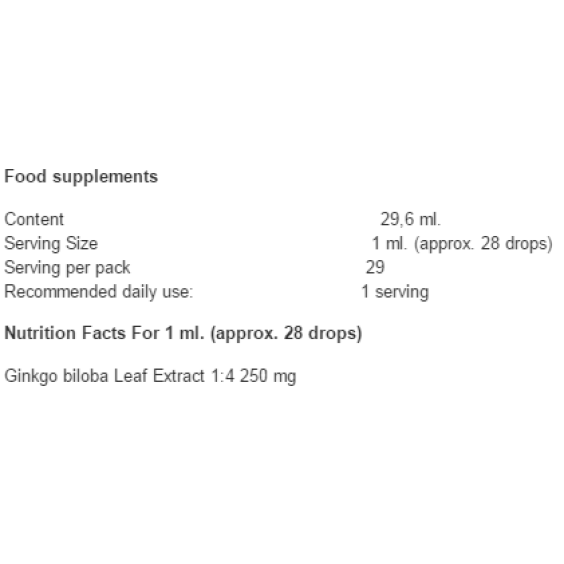 Swanson Alcohol & Sugar-Free Ginkgo Biloba Liquid Extract 29,6 мл на изгодни цени Swanson Alcohol & Sugar-Free Ginkgo Biloba Liquid Extract 29,6 мл на супер цена Добавки на растителна и билкова основа