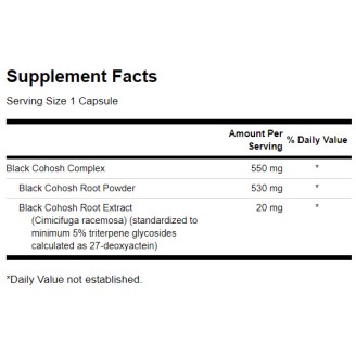 Swanson Sup Herb Black Conosh Std 20 mg / 120 caps на супер цена Добавки на растителна и билкова основа