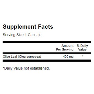 Swanson Full Spectrum Olive Leaf 400 mg / 60 caps на супер цена Добавки на растителна и билкова основа