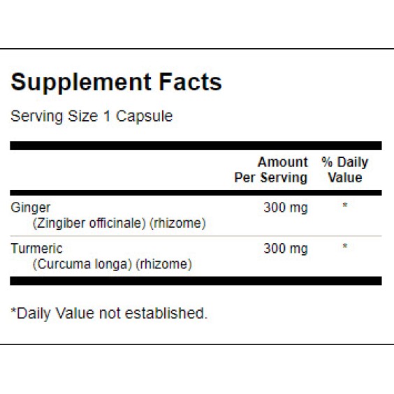 Swanson Full Spectrum Ginger & Turmeric 60 капсули на изгодни цени Swanson Full Spectrum Ginger & Turmeric 60 капсули на супер цена Добавки на растителна и билкова основа